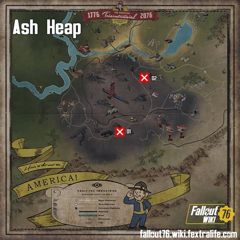 fallout 76 ash heap location|fallout 76 ash heap events.